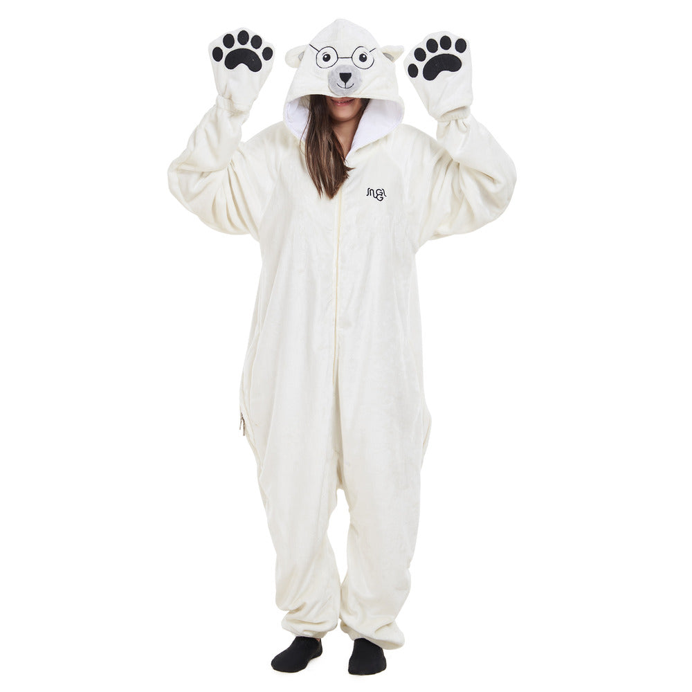 Snuggs Blanket Animal Onesie Polar bear