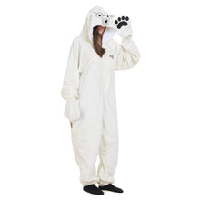 Load image into Gallery viewer, Snuggs Blanket Animal Onesie Polar bear
