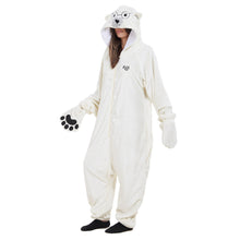 Load image into Gallery viewer, Snuggs Blanket Animal Onesie Polar bear
