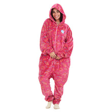 Load image into Gallery viewer, Snuggs Blanket Onesie Fuchsia Space
