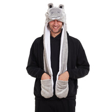 Load image into Gallery viewer, Snuggs Animal Fun hat Hippo
